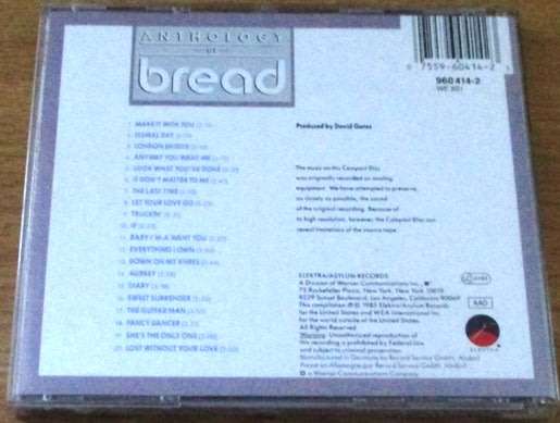 BREAD Anthology CD  [Shelf G Box 14]