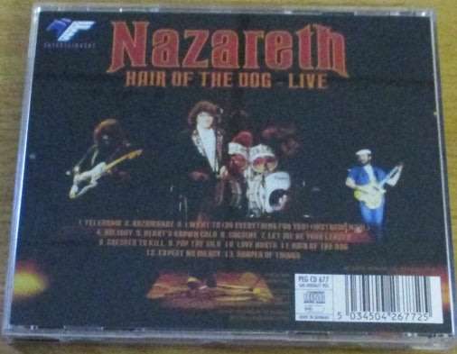 NAZARETH Hair of the Dog - Live CD  [Shelf G Box 15]