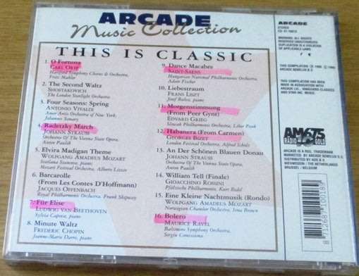 ARCADE MUSIC COLLECTION This is Classic  [Shelf G Box 23]
