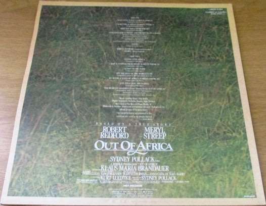 OUT OF AFRICA  O.S.T.  VINYL Record