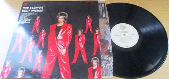 ROD STEWART Body Wishes VINYL record