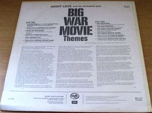 BIG WAR THEMES Geoff Love and his Orchestra VINYL record