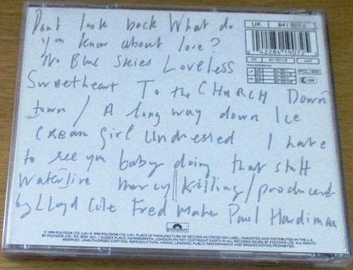 LLOYD COLE LLoyd Cole CD CD  [Shelf G Box 16]
