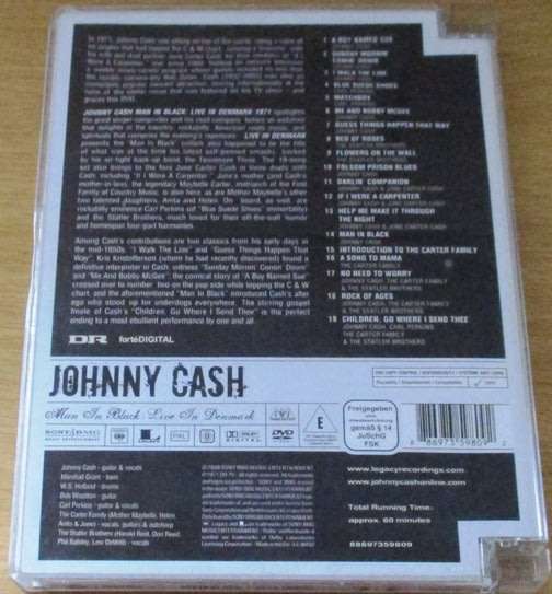 JOHNNY CASH Man in Black Live in Denmark DVD