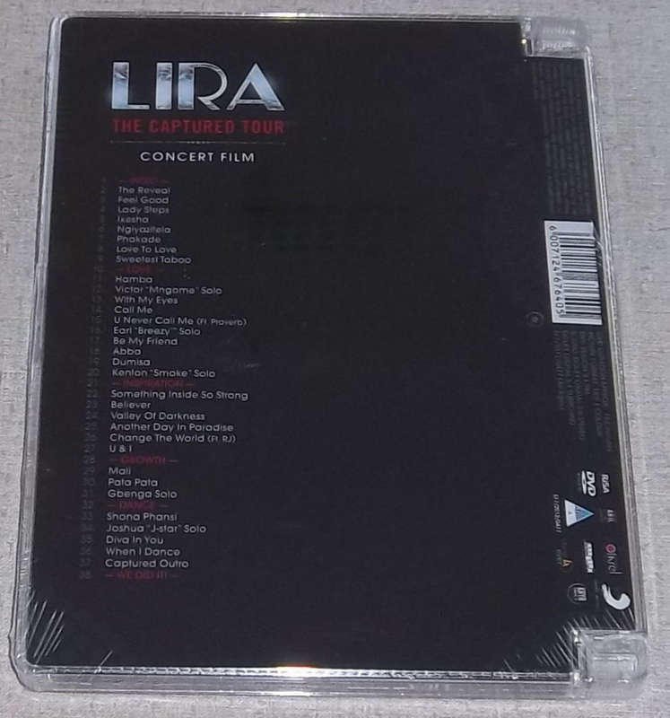 LIRA The Captured Tour DVD SOUTH AFRICA Region 0 Cat#DVARIL001