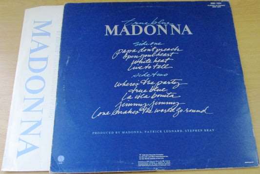 MADONNA True Blue VINYL RECORD