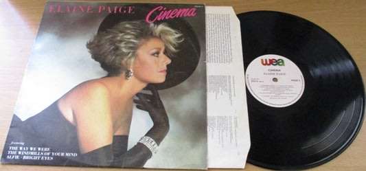 ELAINE PAIGE Cinema VINYL RECORD