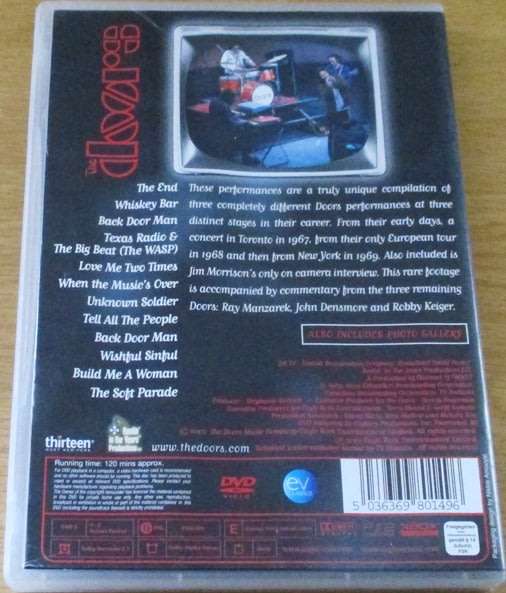THE DOORS Soundstage Performances DVD