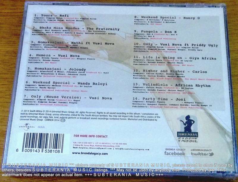 VARIOUS Brenda Fassie Tribute Vol. 1 CD