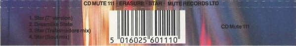 ERASURE Star CD Single