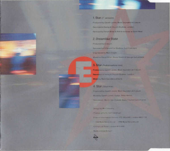 ERASURE Star CD Single