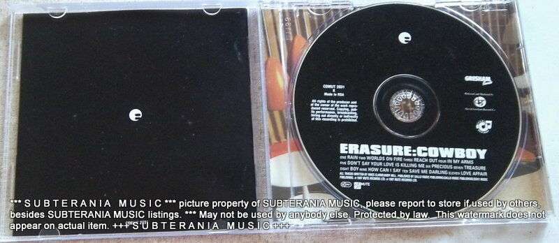 ERASURE Cowboy CD South African Issue