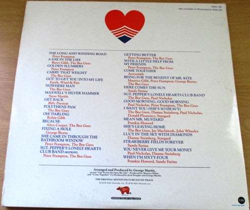 SGT PEPPERS LONELY HEARTS CLUB BAND O.S.T. 2XLP VINYL RECORD