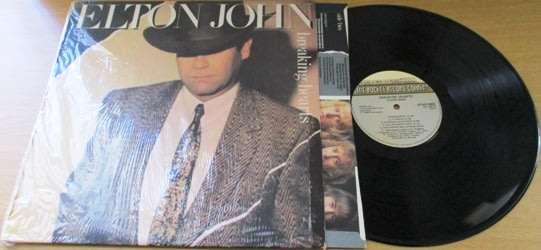 ELTON JOHN Breaking Hearts VINYL RECORD