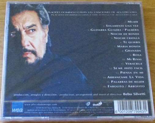 PLACIDO DOMINGO For Amor CD