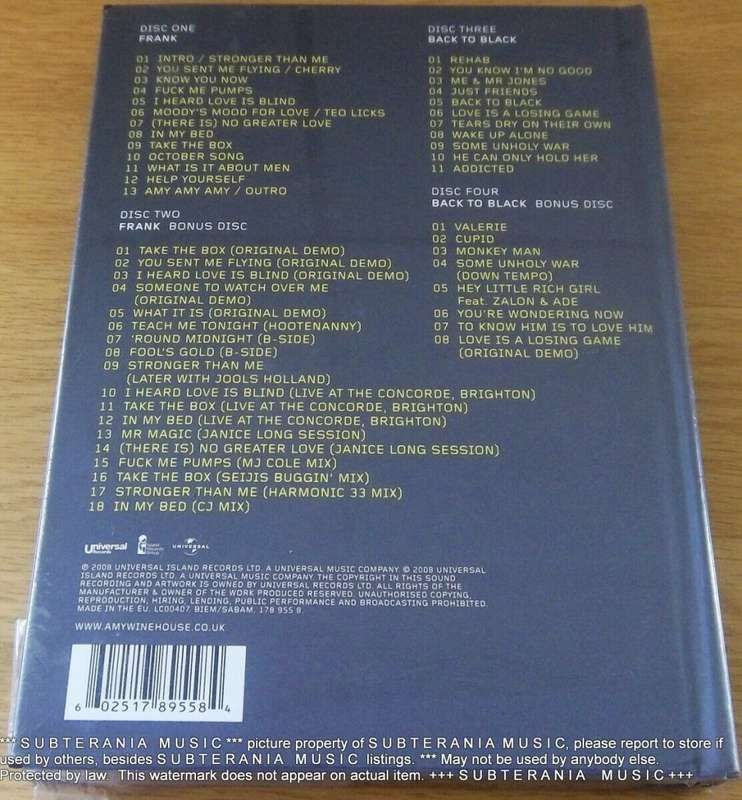 AMY WINEHOUSE Frank & Back To Black 4XCD Deluxe Limited Edition