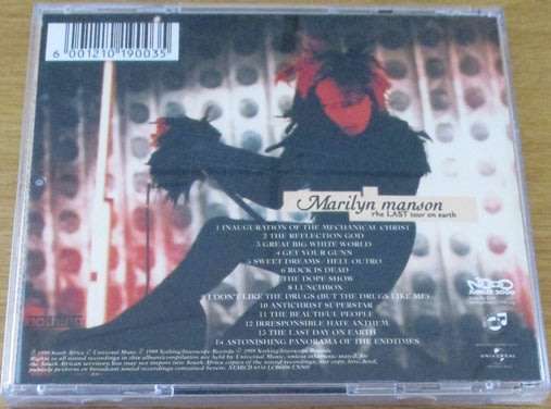 MARILYN MANSON The Last Tour on Earth CD  [Shelf G Box 18]