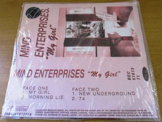 MIND ENTERPRISES My Girl 12` E.P. VINYL LP Record [Synth pop / Electronic]