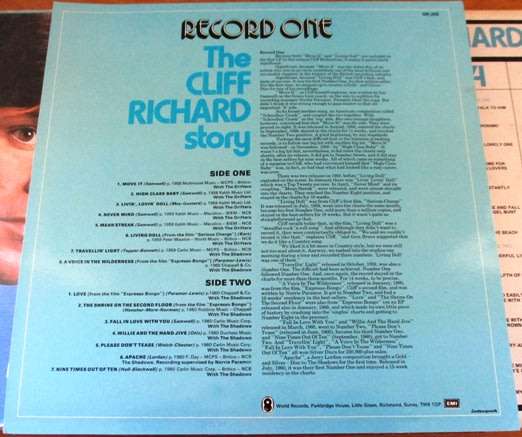 CLIFF RICHARD The Cliff Richard Story 6xLP BOX SET VINYL RECORD