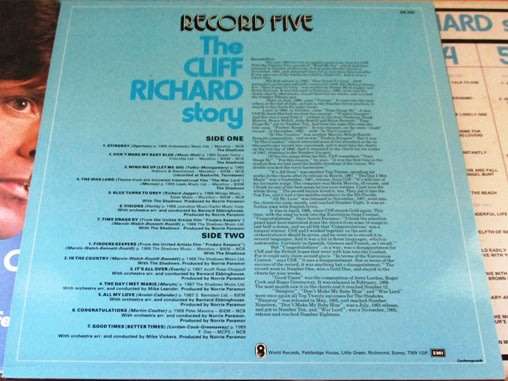 CLIFF RICHARD The Cliff Richard Story 6xLP BOX SET VINYL RECORD