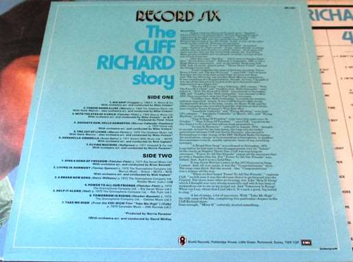 CLIFF RICHARD The Cliff Richard Story 6xLP BOX SET VINYL RECORD