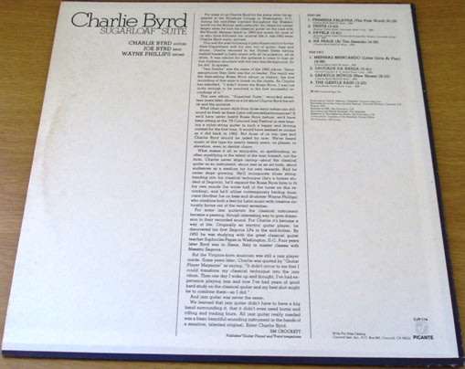 CHARLIE BYRD Sugarloaf Suite VINYL RECORD