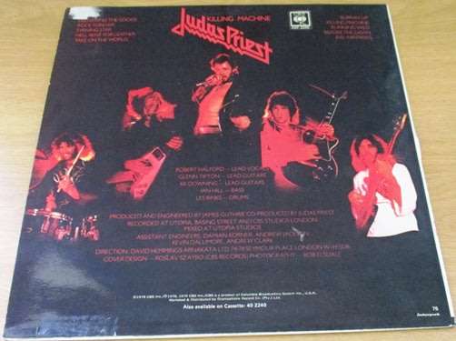 JUDAS PRIEST Killing Machine VINYL Record
