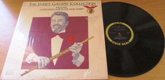 THE JAMES GALWAY COLLECTION Mozart Concerto or Flute and Harp VINYL Record