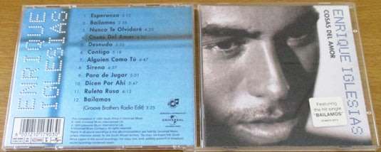 ENRIQUE IGLESIAS Cosas Del Amor CD [Shelf Z box 7]