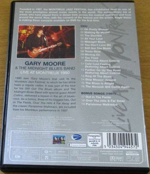GARY MOORE Live at Montreux 1990 DVD