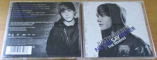 JUSTIN BIEBER Never Say Never the Remixes CD [Shelf G Box 19]