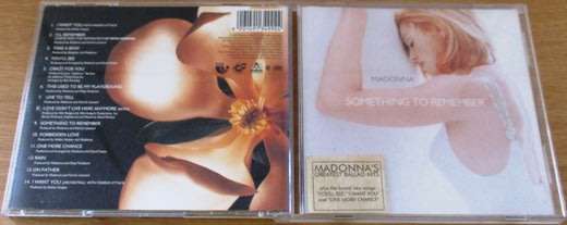 MADONNA Something to Remember CD [VG+ NO STICKER]