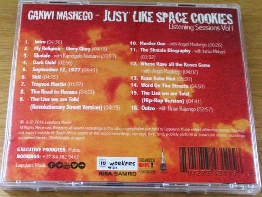 GATWI MASHEGO Just Like Space Cookies Listening Sessions Vol. 1 CD