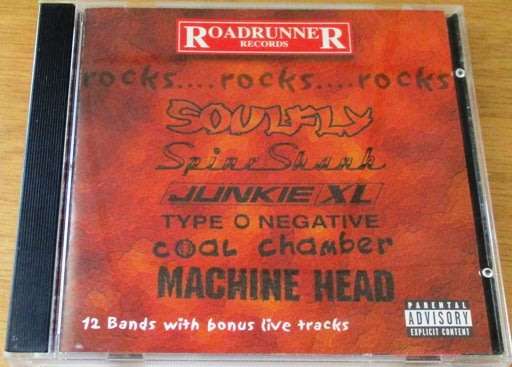 ROADRUNNER ROCKS Features SOULFLY Type O Negative SPINESHANK Machine Head  [Shelf Z Box 11]
