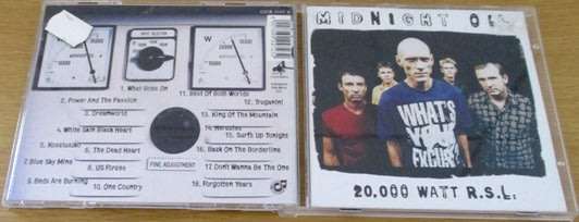 MIDNIGHT OIL 20.000 Watt R.S.L. CD  [msr]