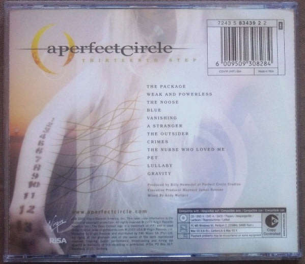 A PERFECT CIRCLE Thirteenth Step LOCAL Release CD