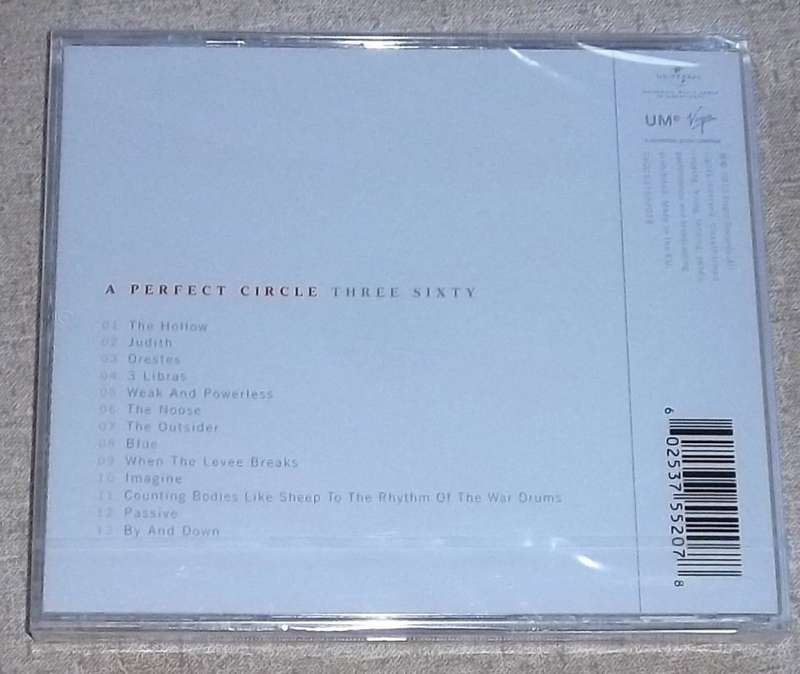 A PERFECT CIRCLE Three Sixty EUROPE #0602537552078 *Sealed*