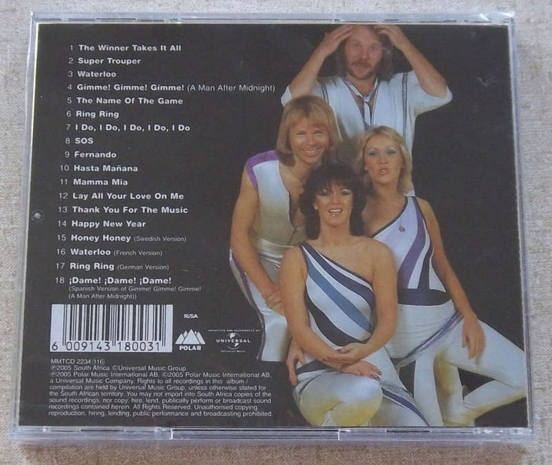 ABBA 18 Hits SOUTH AFRICA 2005 Cat# MMTCD 2234