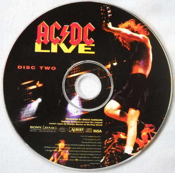 AC/DC Live 2xCD Special Collectors Edition South African Release digipak CD