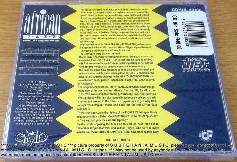 THE AFRICAN JAZZ PIONEERS Self Titled CD