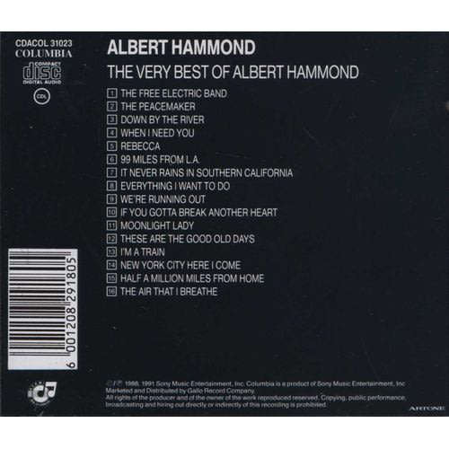 ALBERT HAMMOND The Very Best Of CD