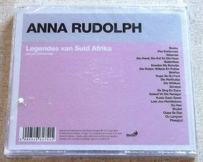 ANNA RUDOLPH Legendes van Suid Afrika Collectors Edition CD