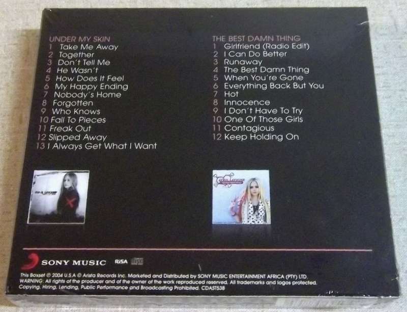 AVRIL LAVIGNE The Best Damn Thing / Under My Skin 2CD SOUTH AFRICA Cat# CDAST538