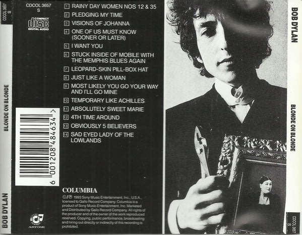 BOB DYLAN Blonde on Blonde South African release CD