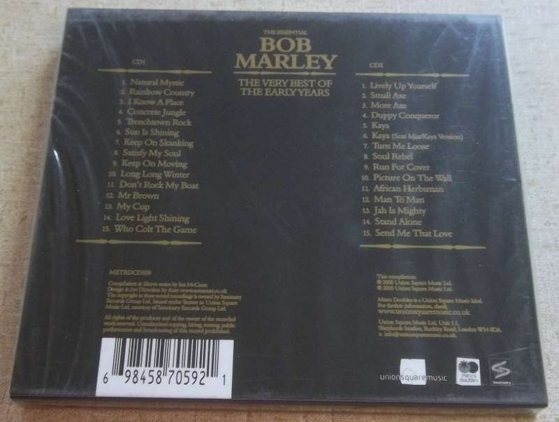 BOB MARLEY The Essential Bob Marley The Very Best Of The Early Years UK