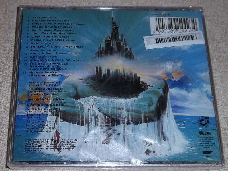 BOSTON Greatest Hits SOUTH AFRICA Cat# CDEPC 9102 K