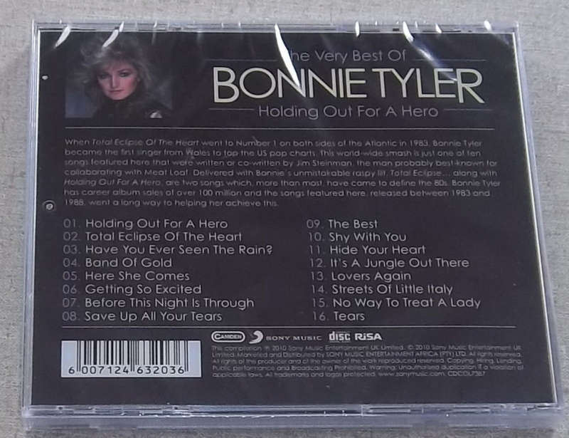 BONNIE TYLER Holding Out For A Hero Very Best Of CD