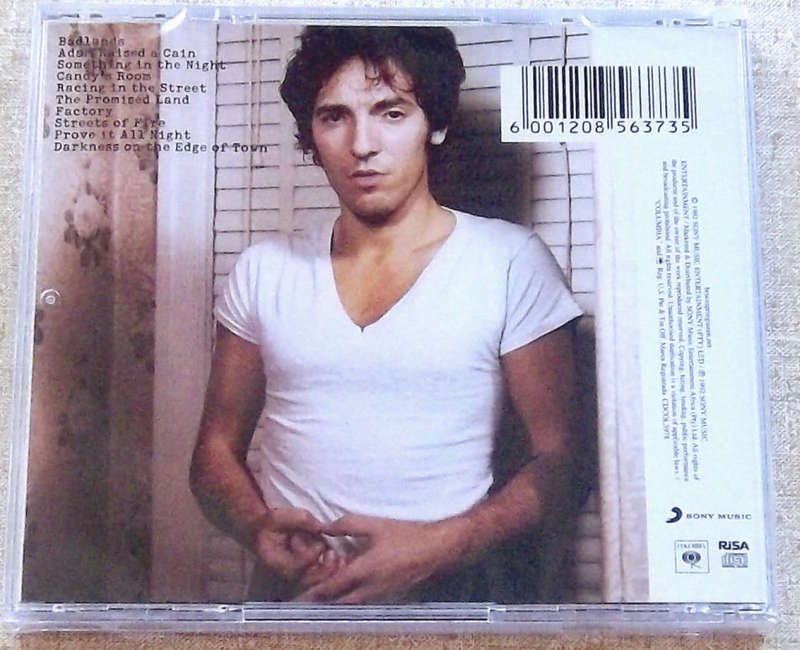 BRUCE SPRINGSTEEN Darkness on the Edge of Town SOUTH AFRICA Cat#CDCOL3978