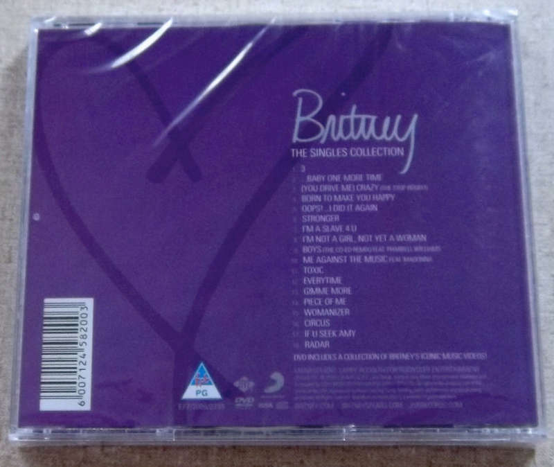 BRITNEY SPEARS The Singles Collection CD DVD SOUTH AFRICA Cat# CDZOM2157