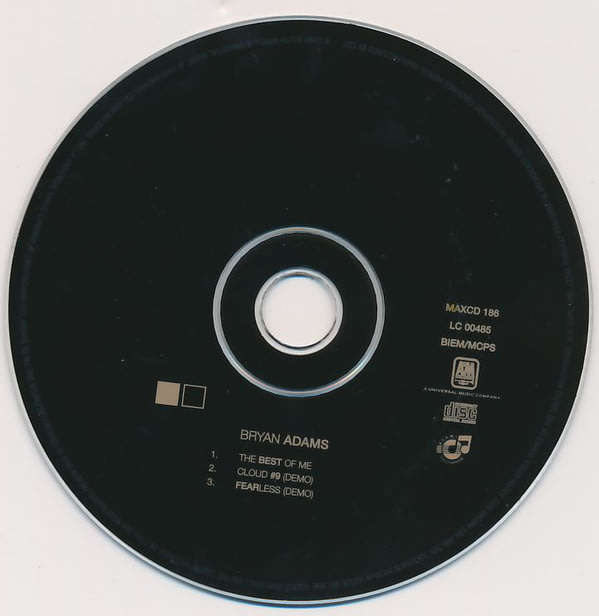 BRYAN ADAMS The Best of Me South African Release CD single